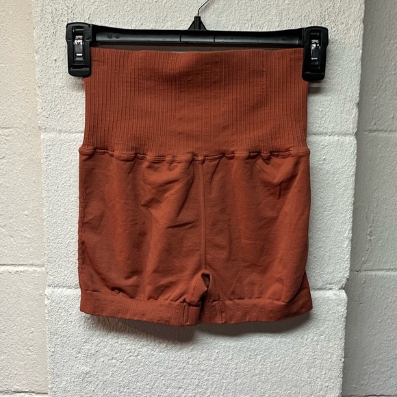 FP Movement by Free People Rust High-Waisted Shorts. - Picture 6 of 7